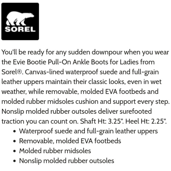 Sorel Taupe Evie Chelsea Wedge Ankle Bootie size 7 - Picture 3 of 14